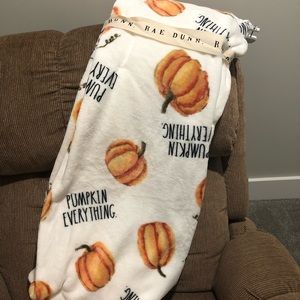 Rae Dunn Pumpkin Everything Throw Blanket